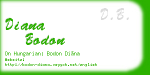 diana bodon business card